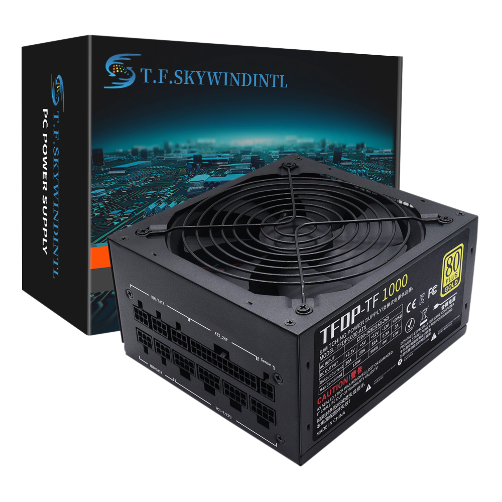 Pc Gaming Watt - T.F.SKYWINDINL 1000 Watt Netzteil Gold Full