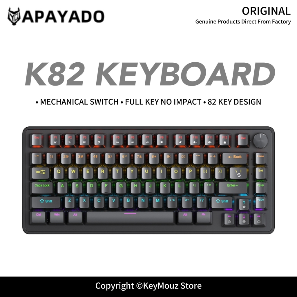 Anti-Ghosting Keyboard - K82 Hot-Swap-fähige kabelgebundene mechanische Tastatur mit