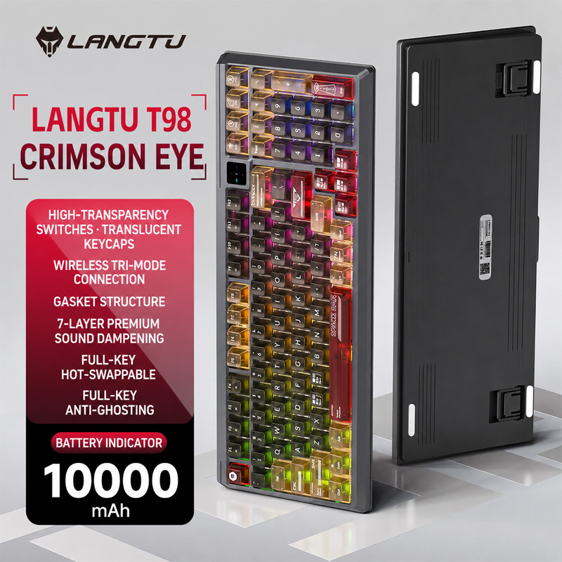 Pc Gaming Gigabyte - Langtu T98 Tri-Mode RGB Anpassbare Leise