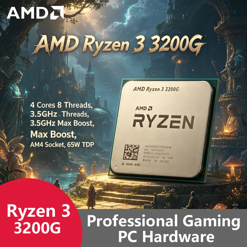 Pc Gaming Cost - AMD Ryzen 3 3200G AM4 Einstiegs-Gaming-Prozessor