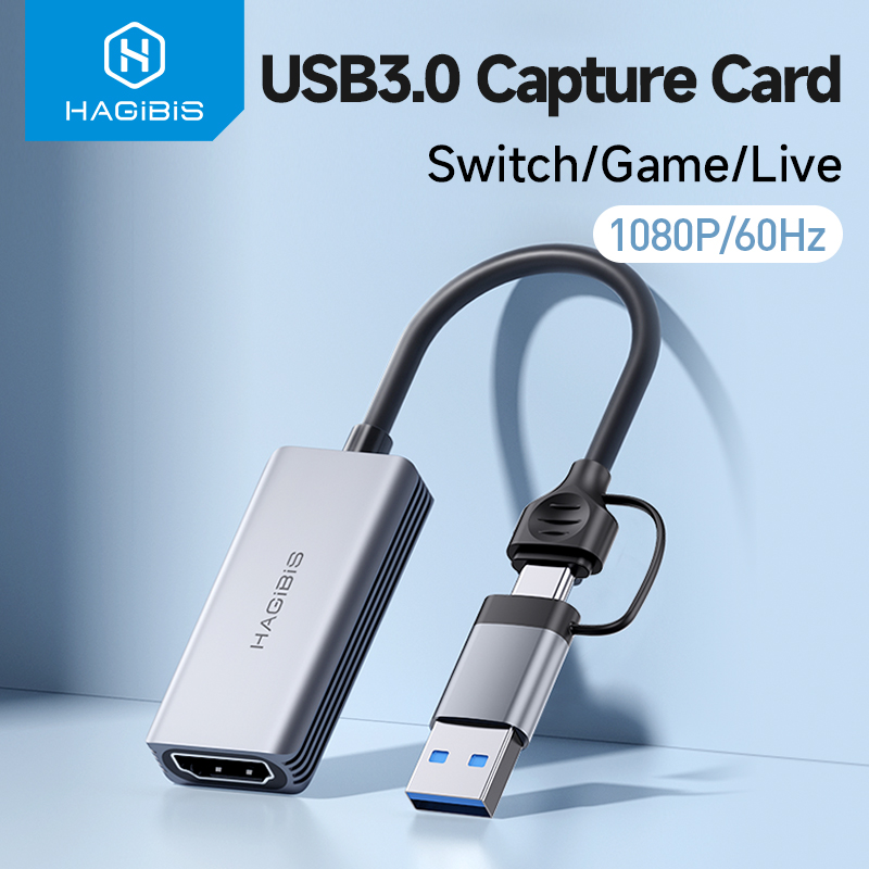 Pc Gaming Games - Hagibis USB 3.0 Videoaufnahmekarte HDMI-kompatibel zu
