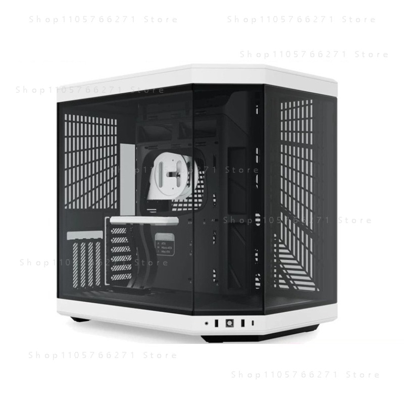 Pc Gaming Y70 - Y70 PC-Gehäuse mit zwei 360-mm-Kühlern, 4K-Touch-LCD-Seitenpanel,