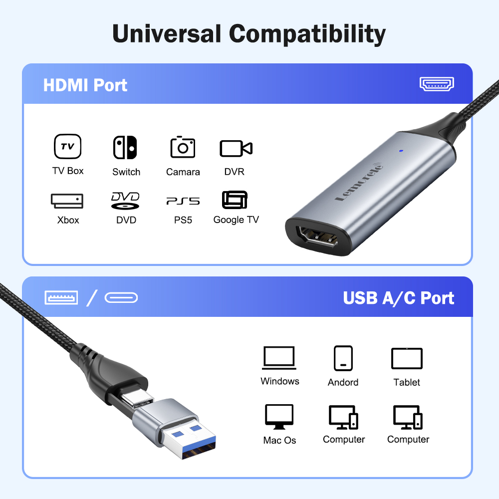Lemorele USB 2.0 Video Capture – Pc Gaming Games Bewertung und Preis