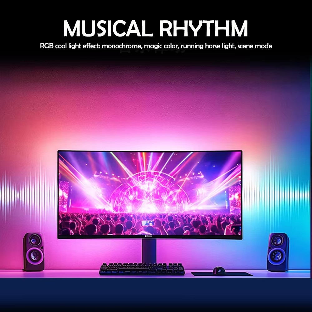 RGB Gaming-Lichtstreifen Monit – Pc Gaming Games Bewertung und Preis