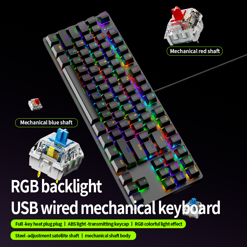 AK87 Hot-Swap Mechanische Gami – Anti-Ghosting Keyboard Bewertung und Preis