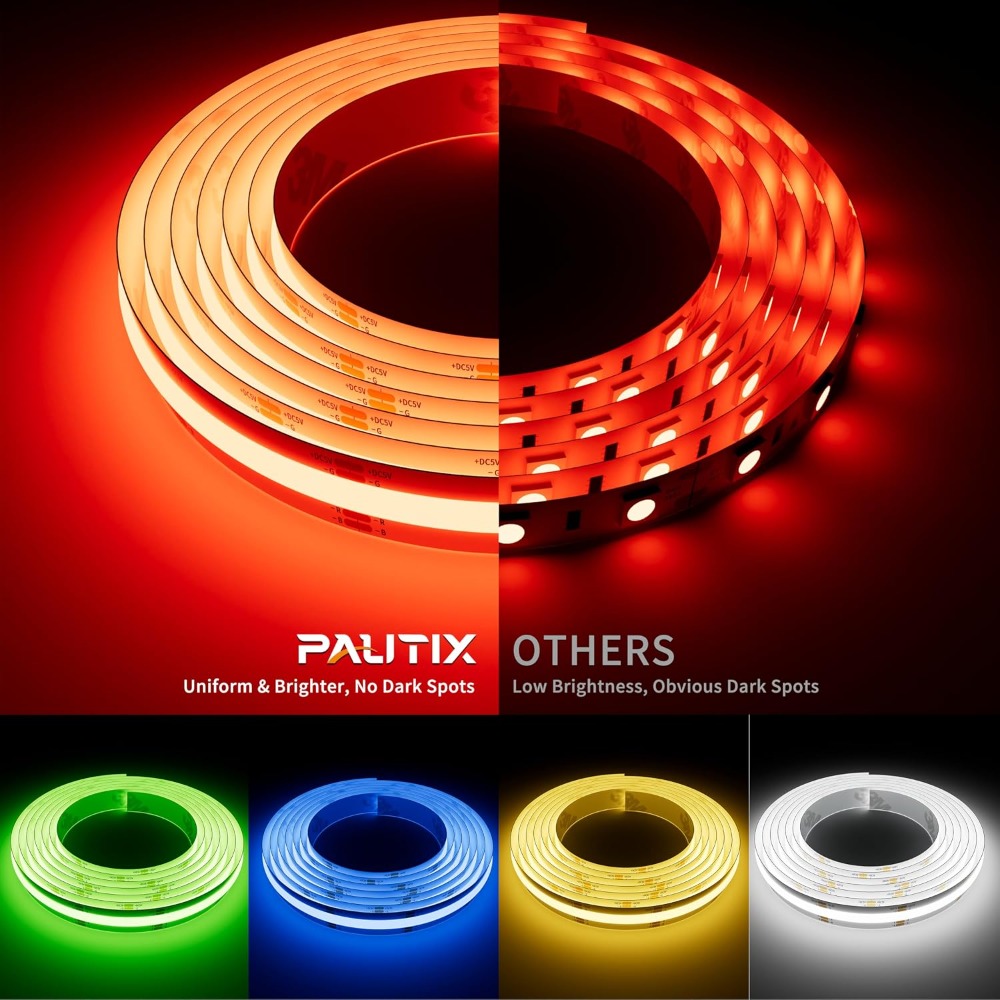 5V USB COB RGB LED-Streifen 1, – Rgb Light Strip Bewertung und Preis