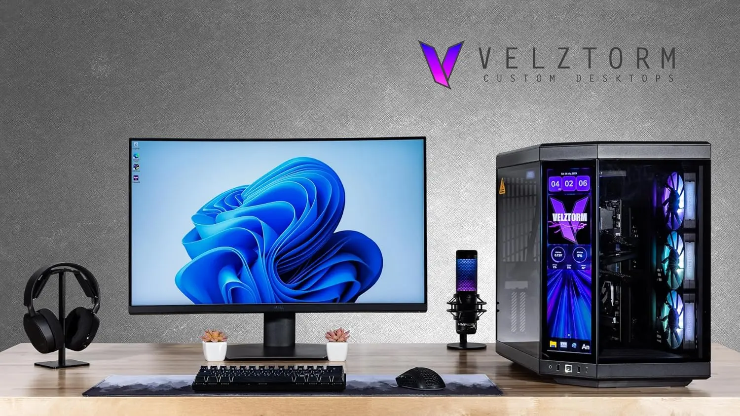 Velztorm LCD Black Praetix Maß – Pc Gaming Y70 Bewertung und Preis