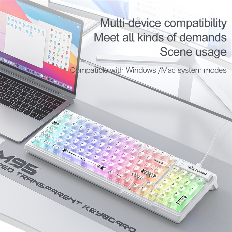 Kabelgebundene RGB Transparent – Anti-Ghosting Keyboard Bewertung und Preis